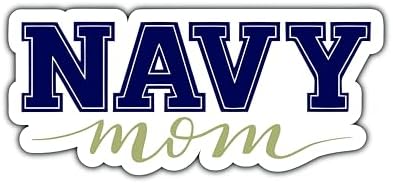 Navy Mom Sticker Decal for Car Bumper, Trucks, Walls, Windows, Laptop, Water Bottle, Waterproof 5 Inches image 3