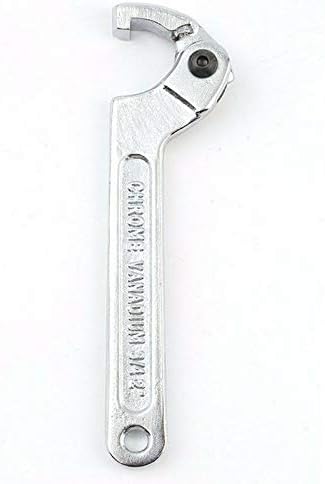C Spanner BE-TOOL 115-170mm Hook Wrench Adjustable Square Head Spanner for Bike Motorcycle Repairing (Pack of 1)