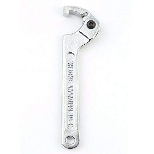 Llave de gancho Llave de cabeza cuadrada ajustable C Llave para tuerca de giro o perno (115-170 mm)