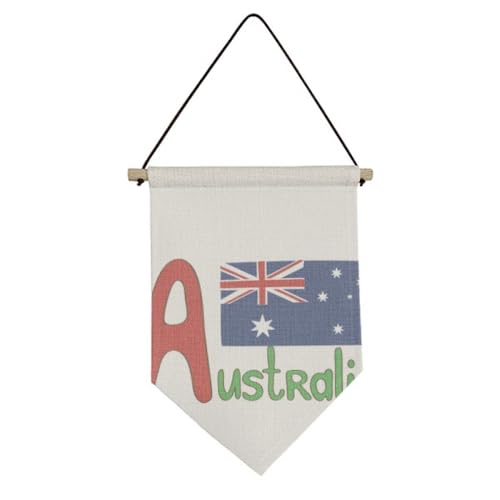 Drapeau Australie en toile suspendue pour cacher un mur et décorer