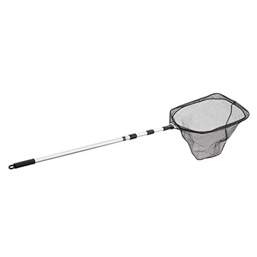EGO Reach Landing Fishing Net, Fishermen’s Tool, Telescoping Handle, Salt & Freshwater Safe, Innovative Grip, Knotless & Snag Free Netting 14x18 Hoop
