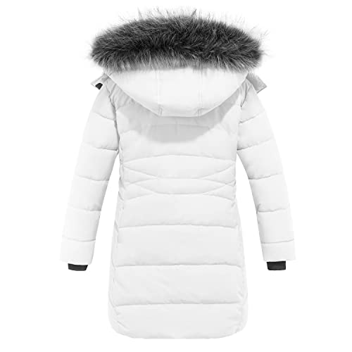 wantdo Girls' Winter Coats Long Puffer Jacket Fleece Jacket with Hood2