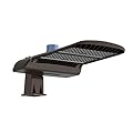 200W LED Parking Lot Lights 26000Lm Outdoor LED Lights Dusk to Dawn with Photocell 5000K Shoebox Pole LED Flood Light 600W Equivalent Commercial Street Area Lighting for Parks Parking Lot Roadways