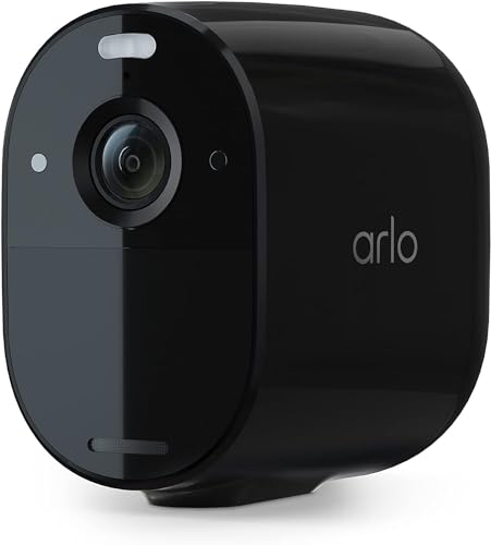 Arlo Essential Spotlight Camera VMC2030B, Cámara de Seguridad Inalámbrica, 1080p, Visión Nocturna, Alexa