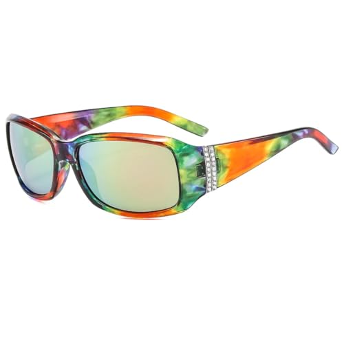 Lunettes de soleil polarisées hommes femmes monture large vintage punk sport protection UV400