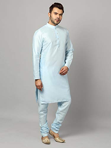 Image of Silk Blend Men's Kurta Pyjama Set /Kurta Pajama for Men