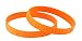 Orange Awareness Embossed Silicone Bracelets 100 Fundraiser Pack Free Upgrade to Priority Shipping