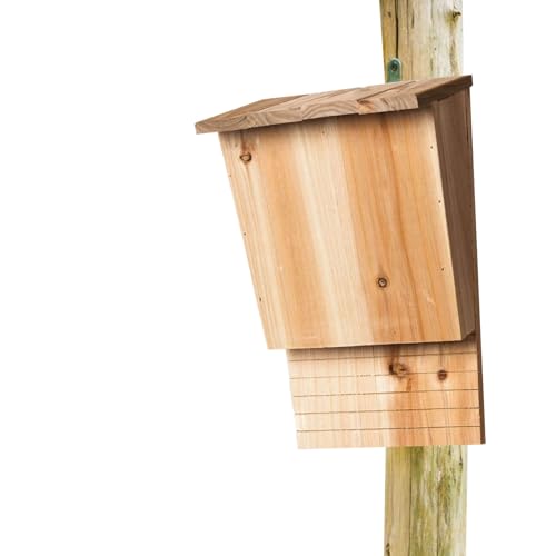 Fledermauskästen Für Den Außenbereich | Wetterfeste Holz-Fledermausbehausung Zur Insektenbekämpfung | Holz-Fledermaushaus für den Außenbereich,Für Winter Sommer Weihnachten Einweihung Hinterhof Garten