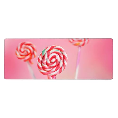Tapis de clavier coloré Lollipop antidérapant aux bords cousus renforcés