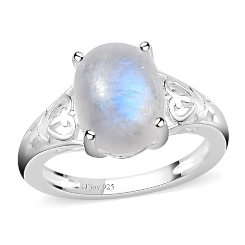 shop lc rainbow moonstone ring 925 sterling silver wedding women birthday gifts for women