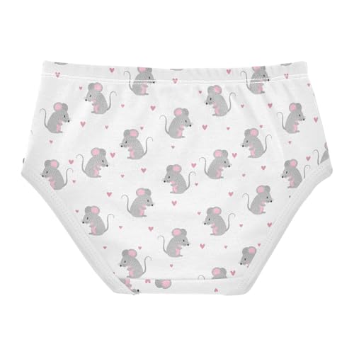 Girls' Underwear Cute Mouse Mice Heart Cotton Stretch Comfort Toddler Panties2