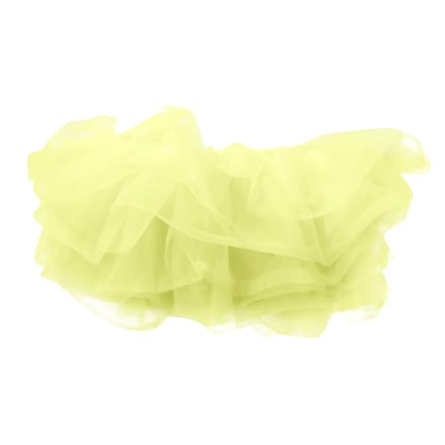 Elegante falda tutú de cosplay para adultos, para actuaciones escénicas y disfraz de baile arcoíris, amarillo, Altoa única