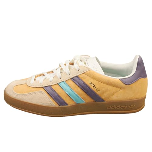 Image of adidas Gazelle Indoor Men's Sneaker, Glow Orange /Shadow Violet /Off White, Size 4