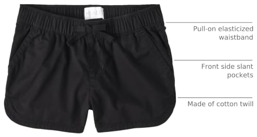 Image of The Children's Place Girls' Twill Pull on Shorts