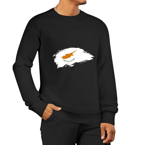 Aesthetic Men's Graphic Sweater Casual Streetwear Herm Flag Brush Stroke Pullover Jumper,