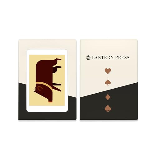 Lantern Press Javelina Geometric Baraja de 52 Cartas Póker miniatura 4