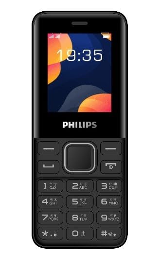 Image of Philips All-New E2103 Sleek & Stylish |Keypad Mobile with 1.77 inch Screen|1000 MAH Battery | 2030mm Speaker| Wireless FM | Bright Torch|Black