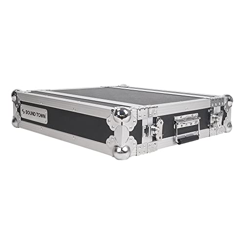 Image of Sound Town 2U PA /DJ Rack /Road Case, 2-Space, with 16 inch Rackable Depth, Plywood, Metal Ball Corners - Pro Tour Grade (STRC-2U)
