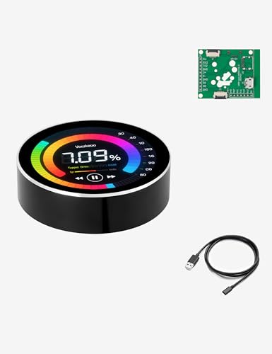 Image of ESP32-C3 Round Knob Display 1.28 Inch 240x240 IPS TFT esp32 Development Board with Display for LVGL WiFi BLe Uart Rotary (Black)
