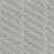 Bedrosians Sorrento Gloss Ceramic Tile 2.5" x 10", Right-Side, Grigio (18-Pack, 3.26 SF)