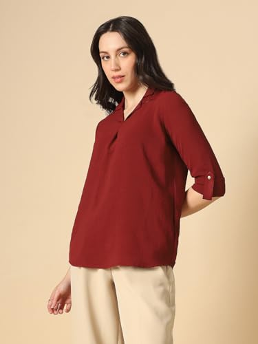 Image of Globus Women Top (8909389012647 Maroon XL)