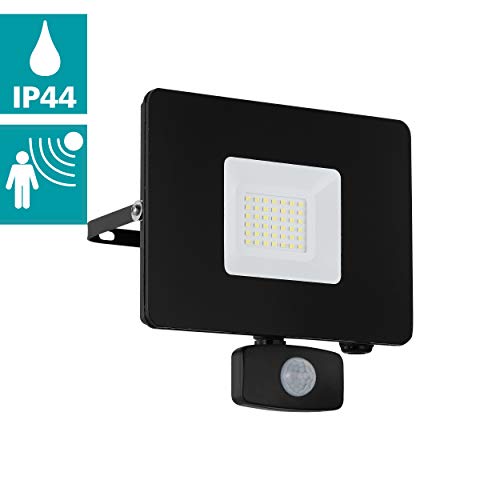 Eglo LED Outdoor Spotlight Faedo 3, 1 Flame Outdoor Light incl. Motion Detector, Sensor wall Spotlight Made of Aluminium - Image 2