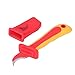 Electrician Wire Stripping Tool, 7.5in Anti-Magnetic Fast Strip Cable Stripper Cutter Sickle Type with Hard Hat