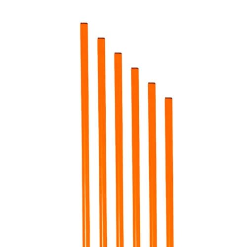 Set 6 Picas de Entrenamiento zastor 160 cm PVC para Resistencia y cordinacion, Naranjas.