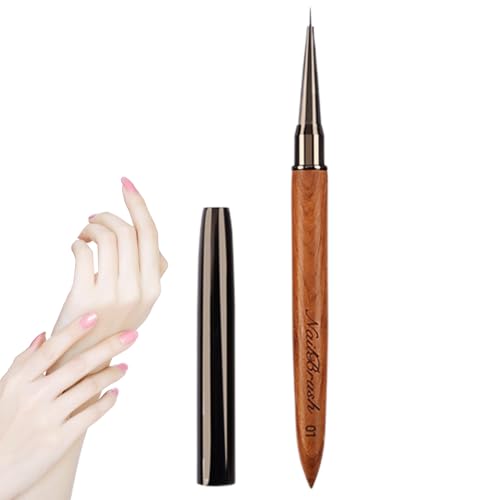 Pincel para esmalte de uñas, Pincel para decoración de uñas, Pinceles delineadores finos para, Cepillos de de sándalo para uso doméstico y salón de profesional, detalles finos, dibujo f