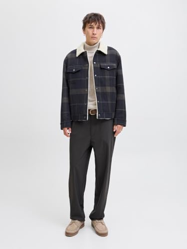 JACK & JONES Herren Jprblutexas Wool Blend Trucker Jacket Sn, Dark Navy, xx_l – Ansicht 3
