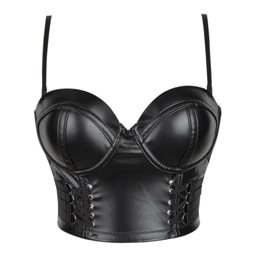 Bustier top camisola sexy negro XS ideal para discoteca y eventos