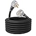 MaxWorks 80703 Heavy Duty 40 Foot 8 AWG/3C 6-50 Nema R Plug Lighted Welding Cord with ETL Approved