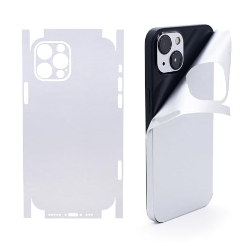 Autocollants argentés pour iPhone 13 Pro et Max lot de 2 stickers de protection arrière