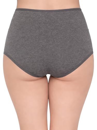 Image of Clovia Women Cotton Hipster Panty- High-Waist, Lace Panel