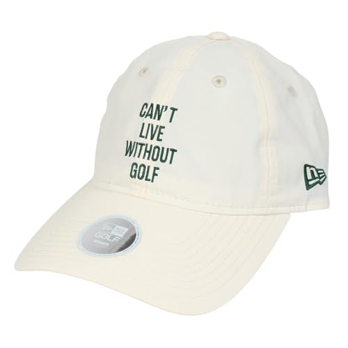 ニューエラ（NEW ERA） ゴルフ 撥水 キャップ Womens 9THIRTY ロングバイザー CANT LIVE WITHOUT GOLF 14326215 （アイボリー/Ｆ/Lady's）