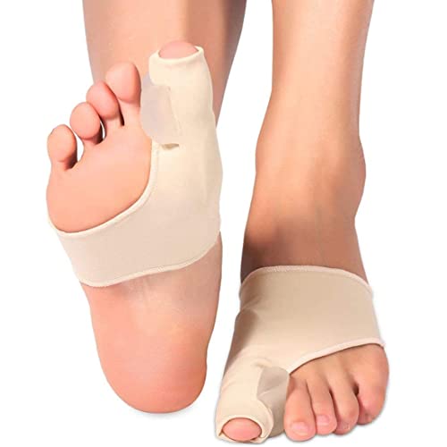 1 Pck de 2 uds Corrector de juanetes y hueso del pie - Separador de juanetes del pie - Protector de juanetes - Corrector dedos del pie para aliviar el dolor - Hallux Valgus - Dedo martillo. Tall Univ