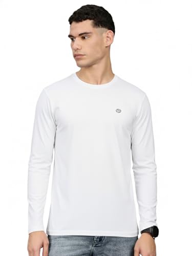 Image of Lux Nitro Men's Premium Cotton Long Sleeve T-Shirt | Modern Fit Casual Tee with Round Neck | Solid Regular Fit T-Shirt for Men