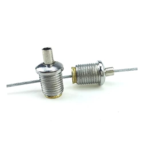 Anneome 20 Unidades Trava De Cabo De Aço Braçadeira De Fio De Corda Braçadeira De Cabo Para Corda De