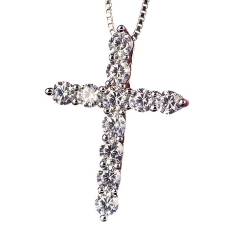 Bijoux unisexe en acier inoxydable et argent collier pendentif croix