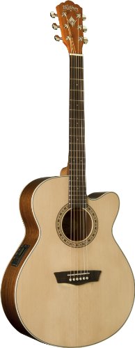 Guitare Washburn Folk Harvest G7SCE natural - Les Beatles, Paul McCartney, John Lennon, RIngo Starr, George Harrison Guitare Washburn Folk Harvest G7SCE natural – Image 3