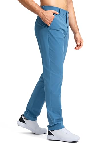 Image of Pudolla Men's Golf Pants Stretch Work Dress Comfy Pants 30 inch /32 inch /34 inch Lightweight Quick Dry Casual Slacks Trousers with Pockets