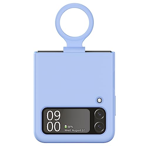 CAREDOCTOR for Samsung Galaxy Z Flip 4 Case: Shockproof Protective Phone Case for Galaxy Z Flip 4 5G (Purple-Ring)