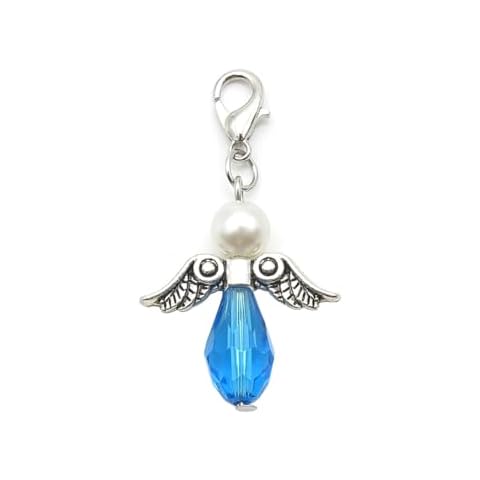WISHOW Something blue angel Wedding Bouquet Charm Wedding Gift Gift For Daughter Blue Gift for Bride (CHARM 4) Cover