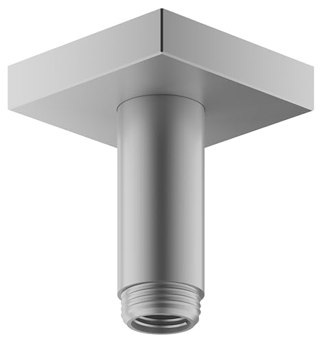 Keuco Edition 11 Brausearm, 53089, für Deckenanschluß G 1/2, Ausladung 100 mm, Farbe: Aluminium-Finish