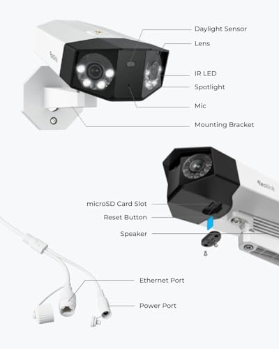 REOLINK Duo 3 PoE Dual-Lens PoE Security Camera with 180° Panoramic View - image 9