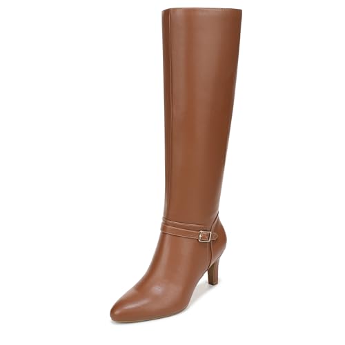 LifeStride Women's Glenore Fashion Boot Caramel Wide Calf 7.5 M