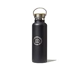 Discover Camping Co. Botella de agua aislada de 600 ml, botella de agua de acero inoxidable, botella de agua para camping, botellas de agua de metal, botellas de agua a prueba de fugas, botella de