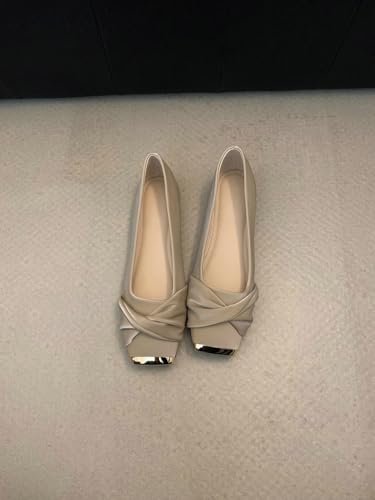 Women's Flats Casual Bowknot Square Toe Flat Shoes Ballet Flats Shoes Slip On Comfortable Dressy Mary Jane Shoe 20254