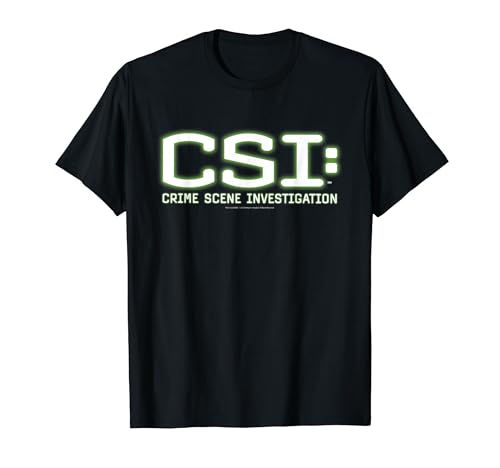 CSI: Crime Scene Investigation Green Glow Logo TV Tシャツ