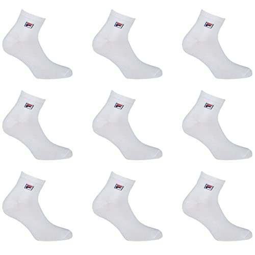 Fila Chaussettes Sportswear Homme Anti-Démangeaison, Socquettes Homme, Ultra-doux, Agréable (Lot de 9), Blanc, 43/46 - Image 3